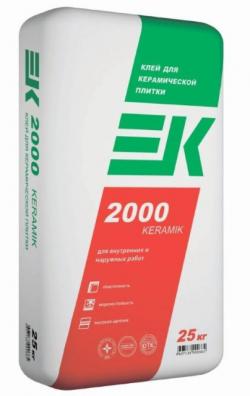 Клей плиточный ЕК 2000 25кг