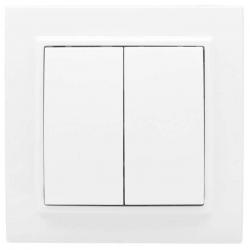 Выключатель Прима ОУ 2-ой  белый (внут.)